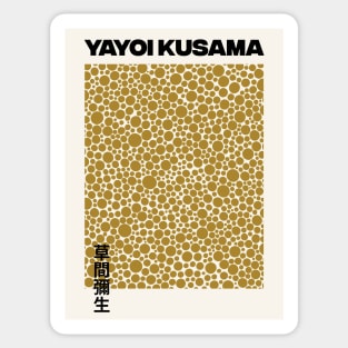 Yayoi Kusama Dots Exhibition Art Print, Yayoi Kusama Japanese Wall Art Sticker